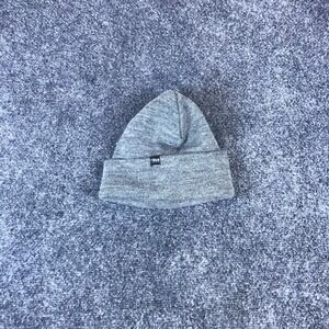Alpine Design Beanie Hat Mens One Size Gray Knit Acrylic Logo Cuffed Winter